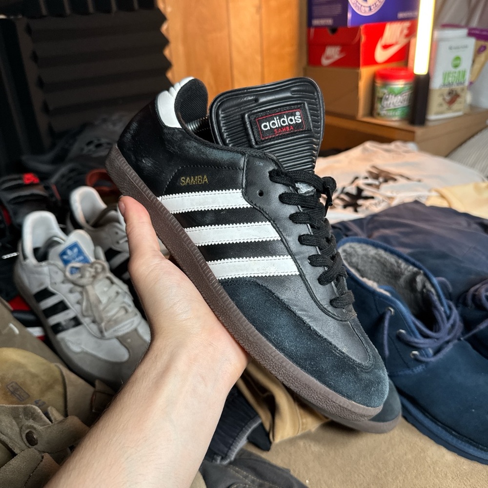 Adidas Samba Black and White Men's Shoes